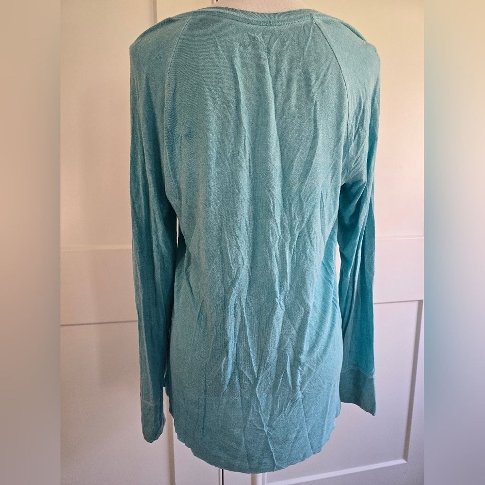 American Eagle Women's Blue Long Sleeve Top - Picture 5 of 5